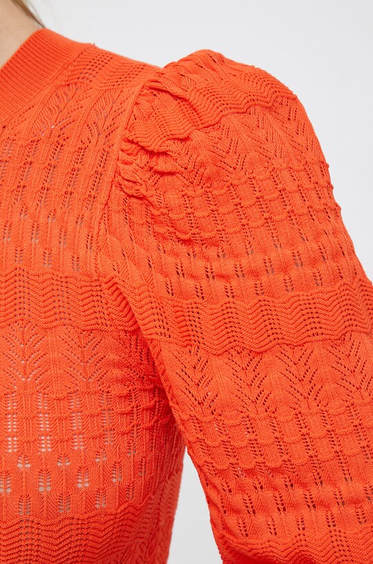 Desigual sweter 22WWJFAG pomarańczowy