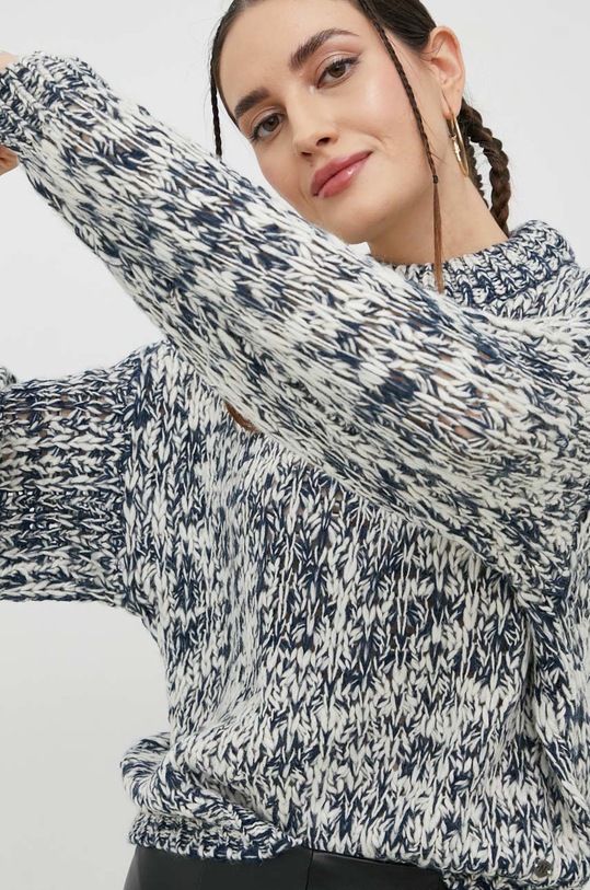 Pulover s primesjo volne Noisy May Speckle 27021763.MoonlitOce mornarsko modra