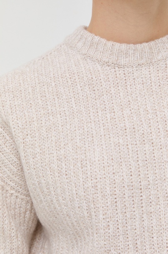 Vlněný svetr Marella 33662526200 béžová