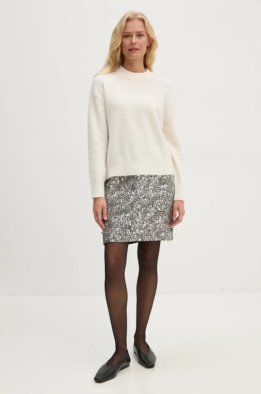 Samsoe Samsoe pulover de lână F18422025 bej AW24