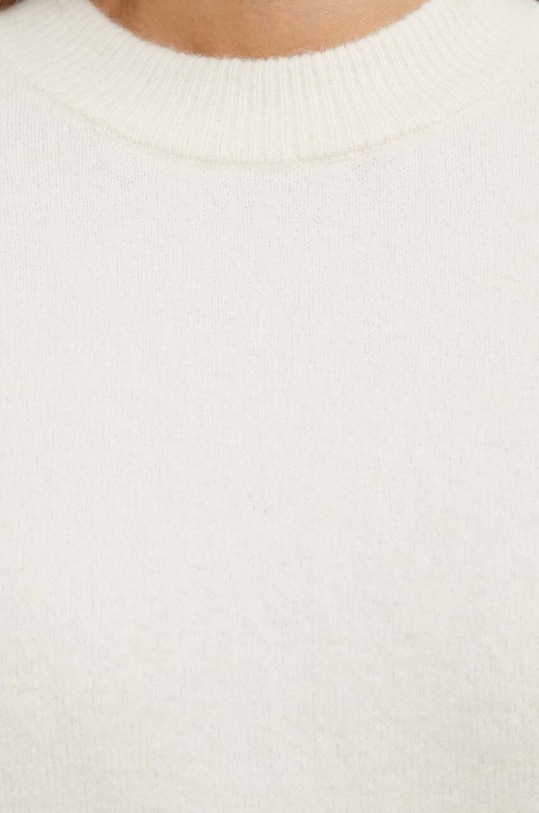 Samsoe Samsoe sweter wełniany F18422025 beżowy