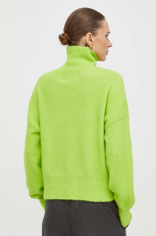 Odzież Samsoe Samsoe sweter wełniany NOLA F18322002 zielony