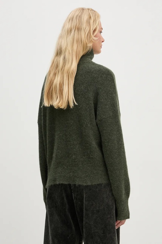 Odzież Samsoe Samsoe sweter wełniany NOLA F18322002 zielony
