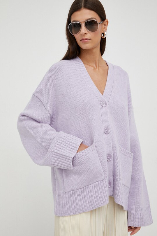 Samsoe Samsoe sweter fioletowy F22300082