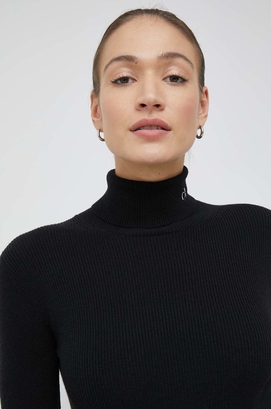 Calvin Klein Jeans sweter z domieszką wełny czarny J20J219779.9BYY