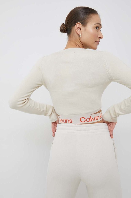 Odzież Calvin Klein Jeans sweter J20J219787.9BYY beżowy