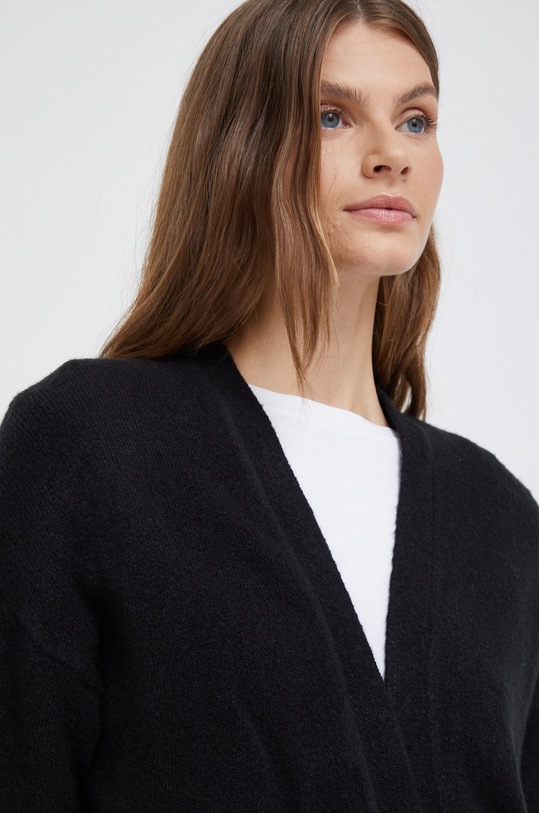 Calvin Klein Jeans kardigan z domieszką wełny czarny J20J219788.9BYY