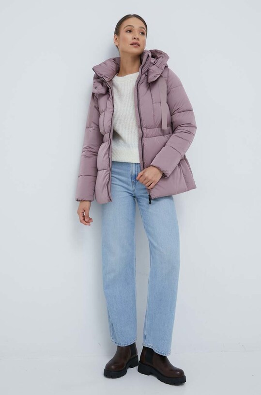 Sisley sweter z domieszką wełny 1068M1029.62F beżowy AW22