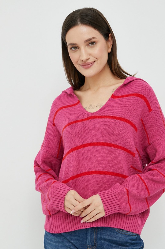 United Colors of Benetton sweter różowy 1040E3006.9L5