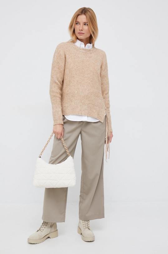 Pennyblack sweter z domieszką wełny 23641322 brązowy AW22