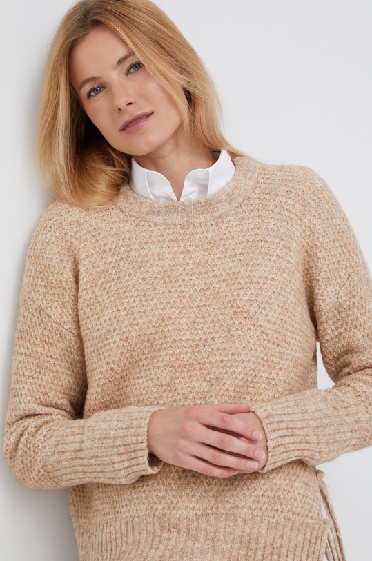 Pennyblack sweter z domieszką wełny brązowy 23641322