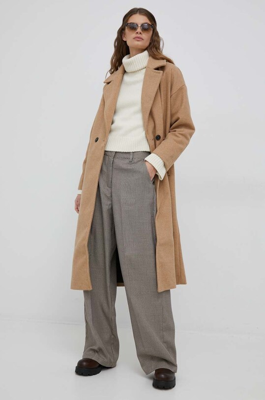 Μάλλινο πουλόβερ Polo Ralph Lauren Kapsuła Creamy Dreamy 211881620002 μπεζ AW22