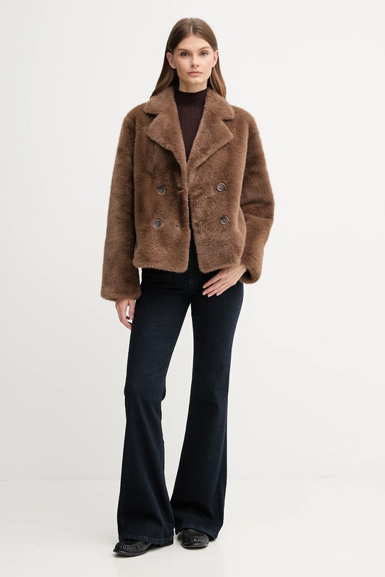 Joop! sweter 30033369 brązowy AW25
