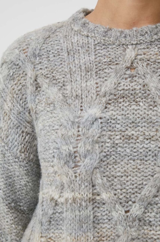 svetr z vlněné směsi United Colors of Benetton 1022D103J.715 šedá