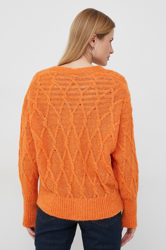 Дрехи Жилетка с вълна United Colors of Benetton 1168D601E.8D4 оранжев