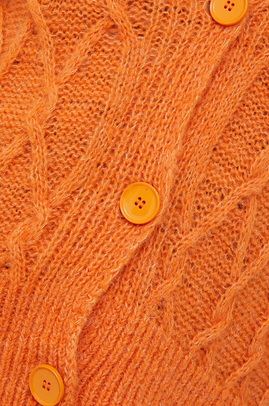 United Colors of Benetton kardigan z domieszką wełny 1168D601E.8D4 pomarańczowy