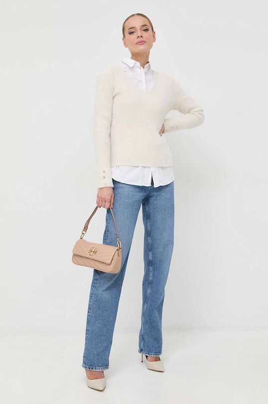 Morgan pulover MOOVE1.IVOIRE bej AW22