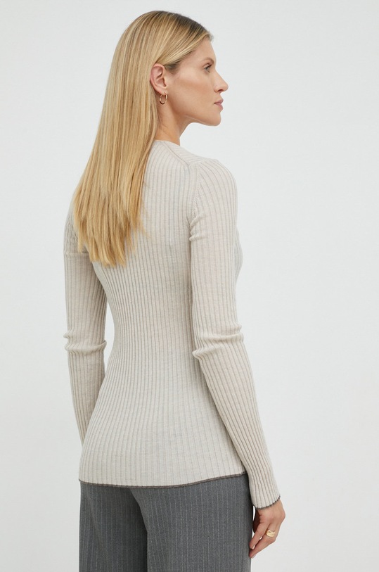 Odzież By Malene Birger sweter wełniany Rione Q70667010 beżowy