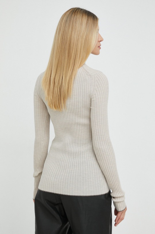 Odzież By Malene Birger sweter wełniany Reyne Q70667011 beżowy