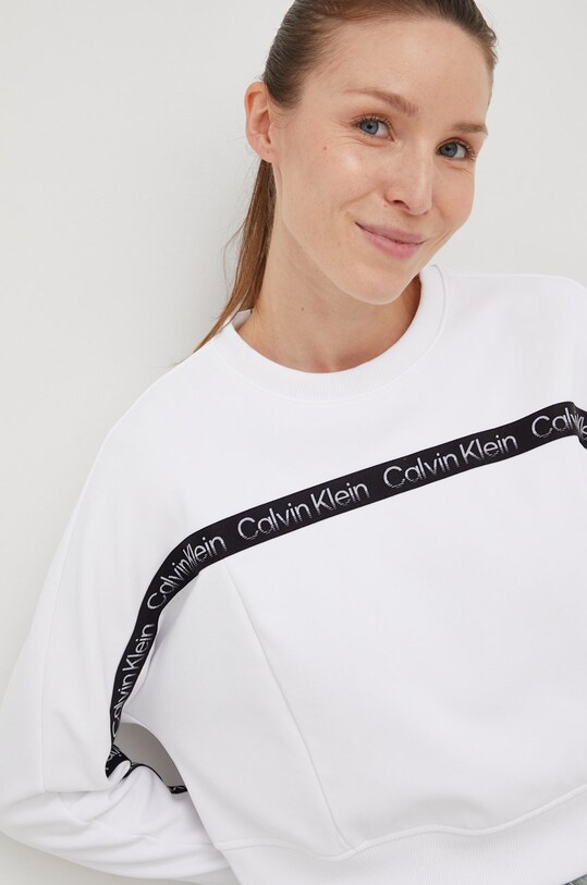 Спортен суичър Calvin Klein Performance бял 00GWF2W300.9BYY