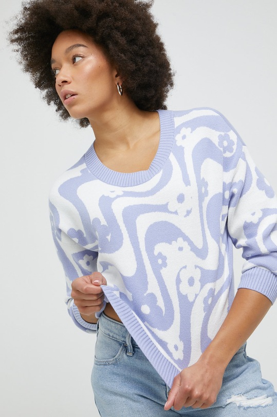 Hollister Co. sweter bawełniany fioletowy KI350.2131.638