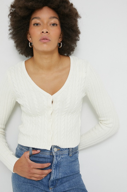 Hollister Co. kardigan KI350.2135.100 beżowy AW22