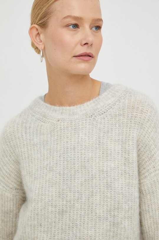 American Vintage pulover din amestec de lana bej EAST1F8