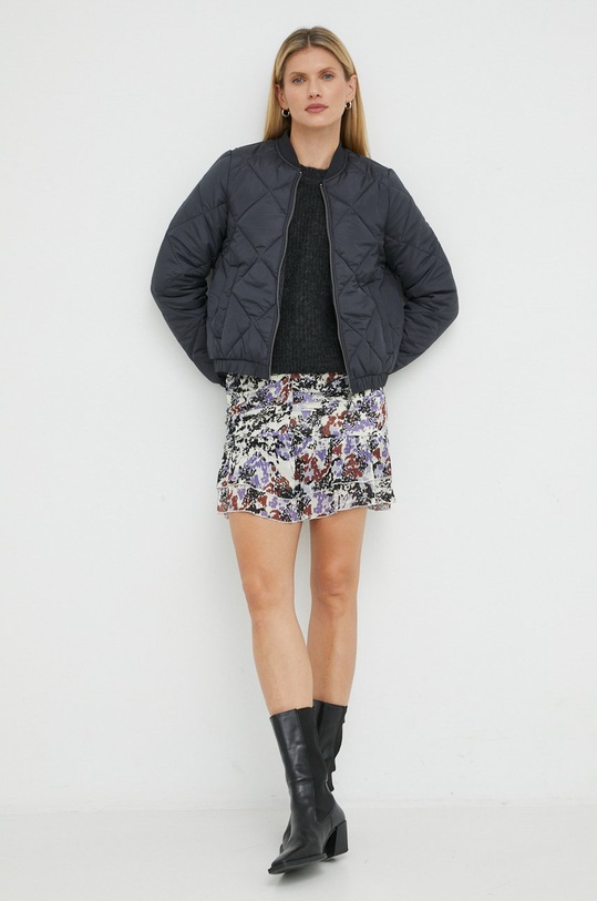 American Vintage sweter z domieszką wełny EAST1F8 szary AW22