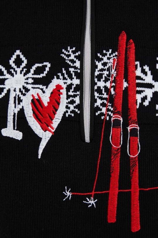 Newland sweter wełniany czarny N46293.108