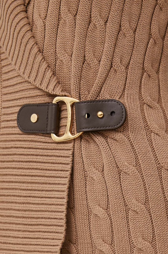 Lauren Ralph Lauren sweter bawełniany 200808258 beżowy
