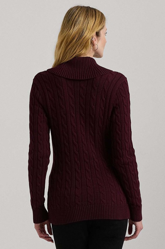 Хлопковый свитер Lauren Ralph Lauren 200808258 бордо AW25