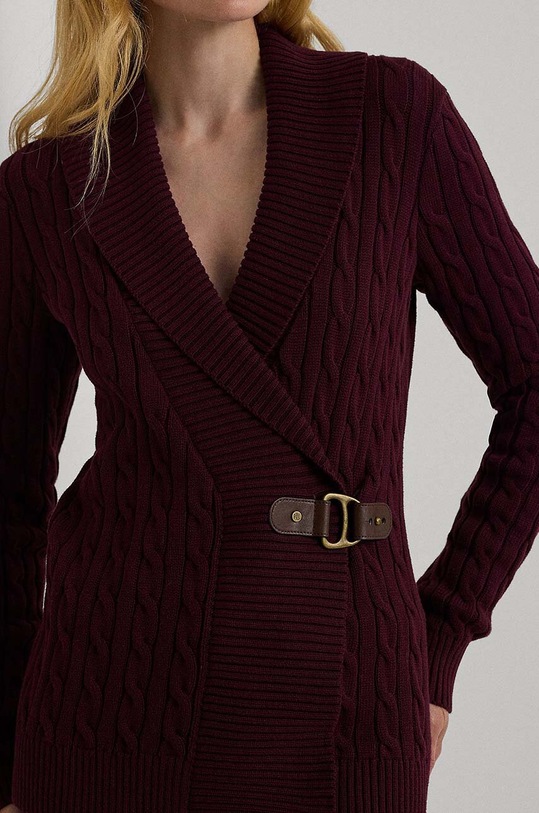 Хлопковый свитер Lauren Ralph Lauren бордо 200808258