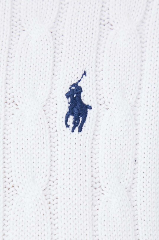 Βαμβακερό πουλόβερ Polo Ralph Lauren λευκό 211747397002