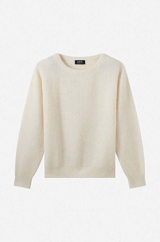 A.P.C. wool jumper Christy white WOAOH.F23147