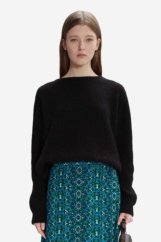 Vlnený sveter A.P.C. Christy Pull WOAOH-F23147 BLACK