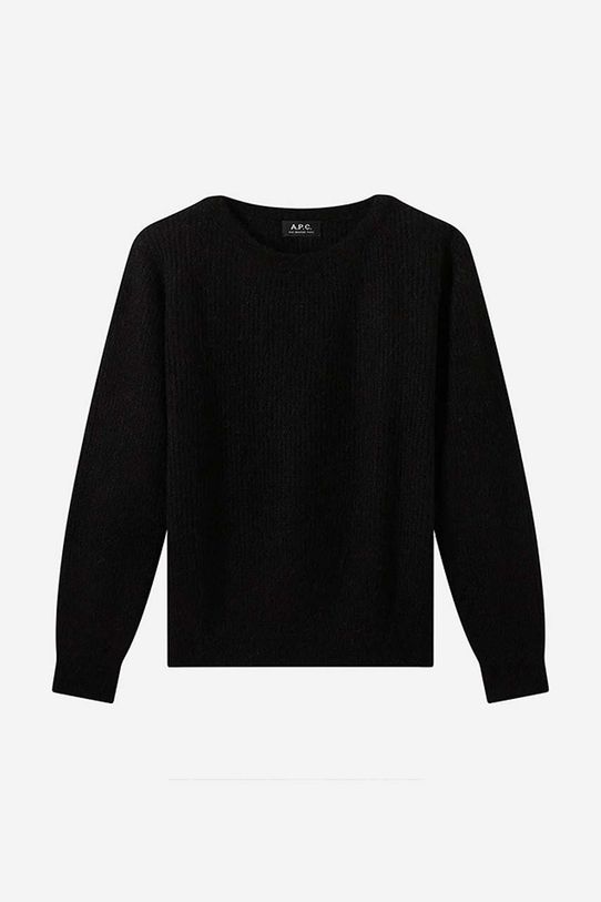 Vlnený sveter A.P.C. Christy Pull WOAOH-F23147 BLACK čierna WOAOH.F23147