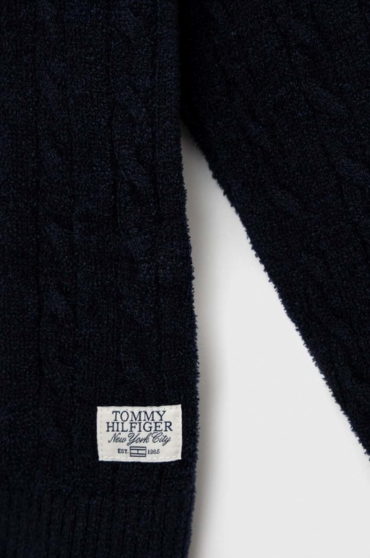 Dziewczynka Tommy Hilfiger sweter dziecięcy KG0KG06908.9BYY granatowy