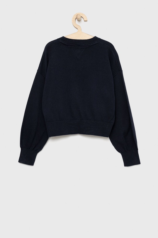 Tommy Hilfiger gyerek pamut pulóver KG0KG06909.9BYY sötétkék AW22