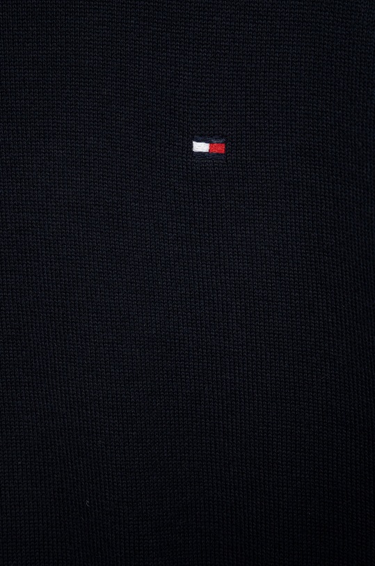 Lány Tommy Hilfiger gyerek pamut pulóver KG0KG06909.9BYY sötétkék