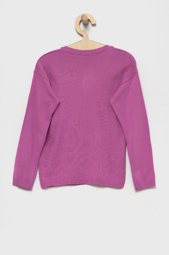 United Colors of Benetton sweter dziecięcy 1170H100G.P fioletowy AW22