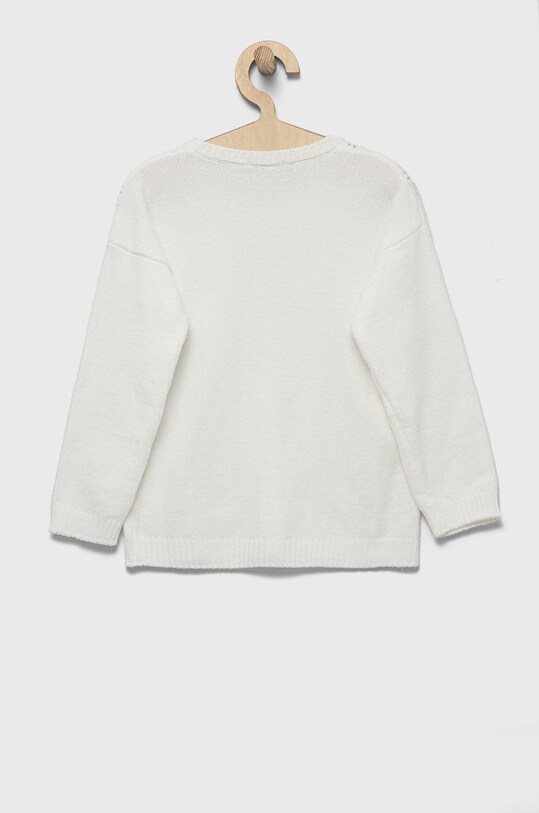 Lány United Colors of Benetton gyerek pulóver 107FG1004.P fehér