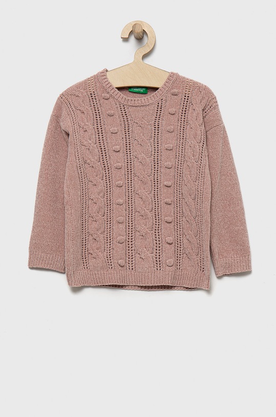 United Colors of Benetton pulover copii uni roz 107FG1004.P