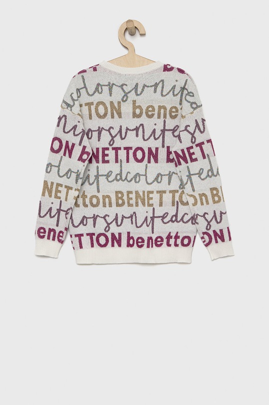 United Colors of Benetton pulover copii 1194Q101X.G alb AW22