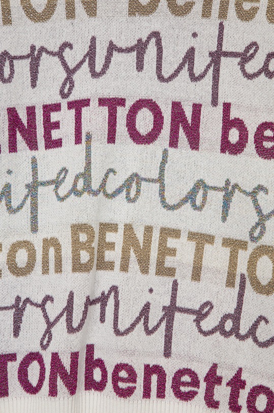 Fete United Colors of Benetton pulover copii 1194Q101X.G alb
