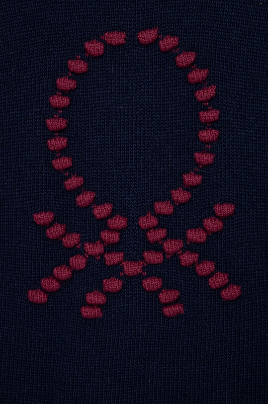 Fete United Colors of Benetton pulover pentru copii din amestec de casmir 1132H101Y.P bleumarin