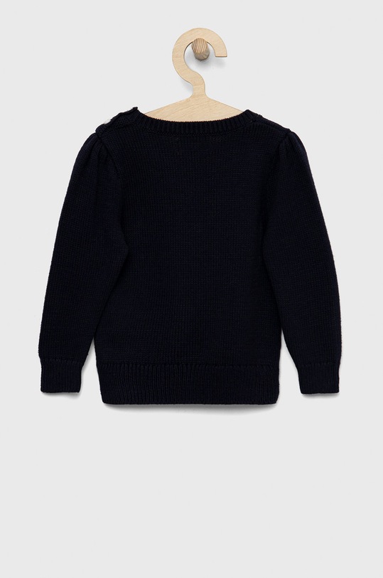 Dievča Detský sveter s prímesou vlny Polo Ralph Lauren 311877332001 tmavomodrá