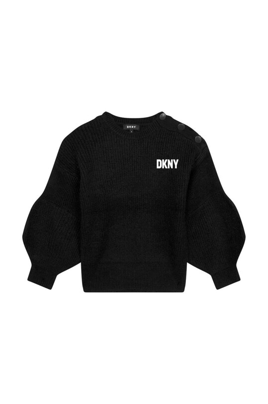 Детски пуловер Dkny средно дебел черен D35S64.126.150