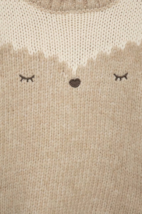 Deklice Otroški pulover s primesjo volne Name it 13207086.PeyoteMela bež