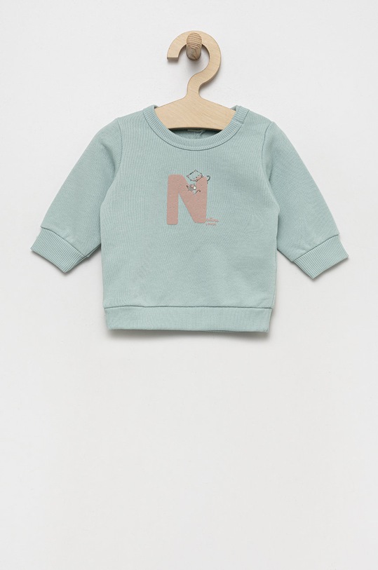 United Colors of Benetton bluza bawełniana dziecięca nadruk niebieski 3J70A100S.W