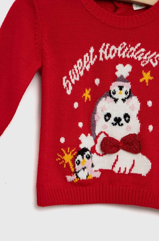 Chlapec Sveter pre bábätká United Colors of Benetton 1170B100F.W červená